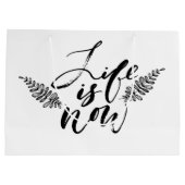 人生は今 ラージペーパーバッグ (裏面)