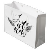 人生は今 ラージペーパーバッグ (裏面アングル)