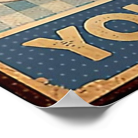 人生は何を焼くのかヴィンテージ ポスター (角)