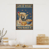 人生は何を焼くのかヴィンテージ ポスター (キッチン)