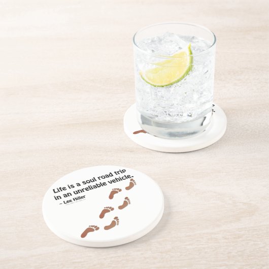 人生は信頼できない車での魂のロードトリップである コースター (側面)