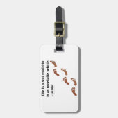 人生は信頼できない車での魂のロードトリップである ラゲッジタグ (正面縦)