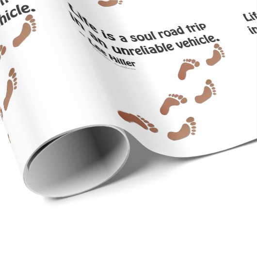 人生は信頼できない車での魂のロードトリップである ラッピングペーパー (ロールコーナー)