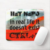 人生は元に戻さない、おたくバージョン – シルバーから赤 マウスパッド (マウス)