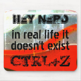 人生は元に戻さない、おたくバージョン – シルバーから赤 マウスパッド