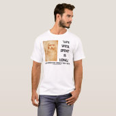 人生は充実すれば長くなる (レオナルド・ダ・ヴィンチの名言) Tシャツ (正面フル)