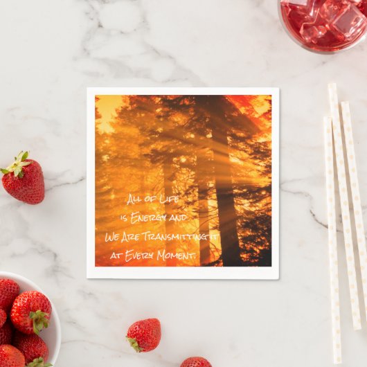 人生は全てエネルギー感動的引用文 スタンダードカクテルナプキン (インサイチュ)