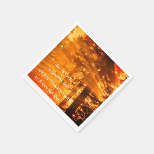 人生は全てエネルギー感動的引用文 スタンダードカクテルナプキン (角)