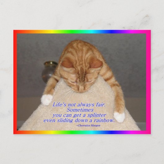 人生は公平ではない ポストカード (正面)