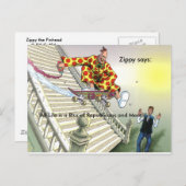 「人生は共和党ぼやけと肉の一つだ」 ポストカード (正面/裏面)