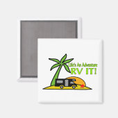 人生は冒険だからRVだ マグネット (正面/裏面)