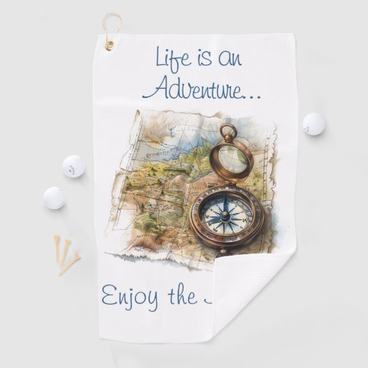 人生は冒険だ ゴルフタオル (インサイチュ)