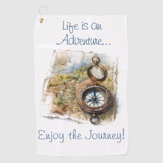 人生は冒険だ ゴルフタオル (正面)
