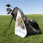 人生は冒険だ ゴルフタオル (グリーン)