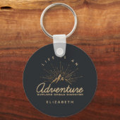 人生は冒険であり、夢を探索 キーホルダー (正面)