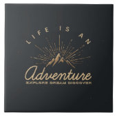 人生は冒険であり、夢を探索 タイル (正面)