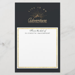 人生は冒険であり、夢を探索 便箋