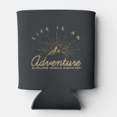 人生は冒険であり、夢を探索 缶クーラー (裏面)