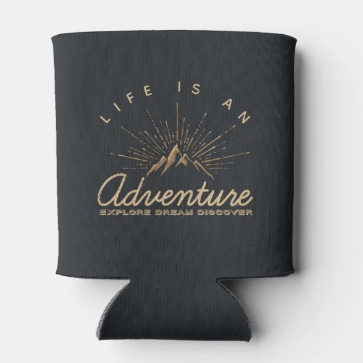 人生は冒険であり、夢を探索 缶クーラー (裏面)