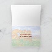 人生は冒険の岩の誕生日 カード (内部)