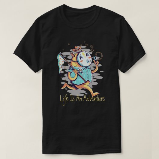 人生は冒険のTシャツだ Tシャツ (デザイン正面)