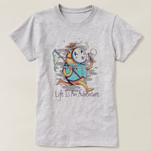 人生は冒険のTシャツだ Tシャツ (デザイン正面)