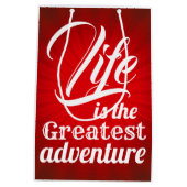 人生は冒険もっとも偉大だ ミディアムペーパーバッグ (裏面)