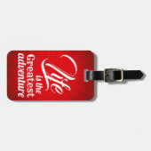 人生は冒険もっとも偉大だ ラゲッジタグ (正面横)