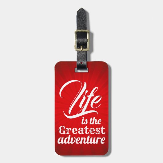 人生は冒険もっとも偉大だ ラゲッジタグ (正面縦)