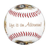 人生は冒険ヴィンテージ 野球ボール (正面)