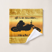 人生は冒険楽しむだ バスタオルセット (ウォッシュタオル)