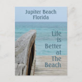 人生は写真の海でビーチに勝る ポストカード (正面)