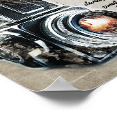 人生は写真ギフトカメラの人生のレッスンのようなものだ ポスター (角)