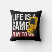 人生は勝ち遊の勝負 クッション (正面)