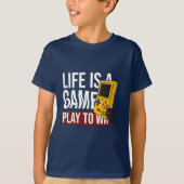 人生は勝ち遊の勝負 Tシャツ (正面)