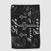 人生は十字架から始まる ゴルフタオル (正面)