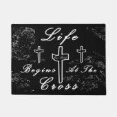 人生は十字架から始まる ドアマット (正面)