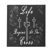 人生は十字架から始まる ノートパッド (正面)