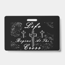 人生は十字架から始まる バッジ