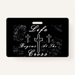 人生は十字架から始まる バッジ