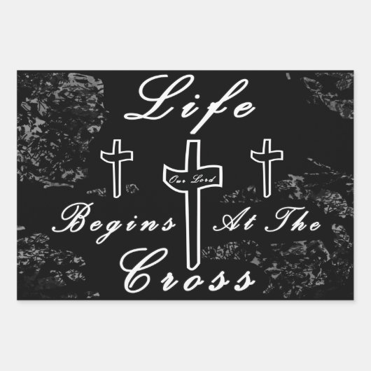 人生は十字架から始まる ラッピングペーパーシート (正面)