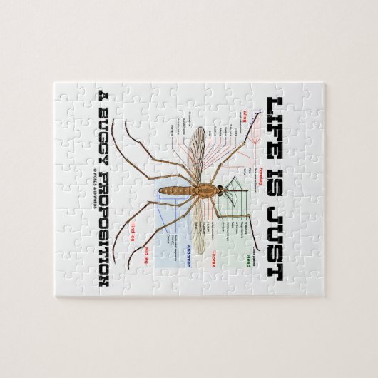 人生は単なる乳母車の提案(蚊のユーモア) ジグソーパズル (横)