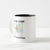 人生は単なる乳母車の提案(蚊のユーモア) ツートーンマグカップ (正面左)