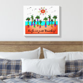 人生は単なる幸福だ キャンバスプリント (インサイチュ (寝室))