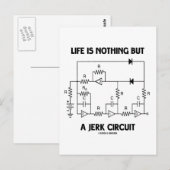 人生は単なる無気力なサーキット(物理学のユーモア)にすぎない ポストカード (正面/裏面)