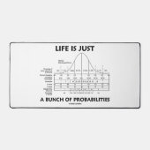 人生は単なる確率の統計である デスクマット (正面)