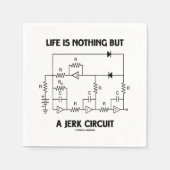 人生は単に単なる回路の物理学のユーモアにすぎない スタンダードカクテルナプキン (正面)