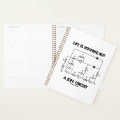 人生は単に単なる回路の物理学のユーモアにすぎない プランナー手帳 (ディスプレー)