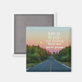 人生は厳しいが磁石は強い マグネット (正面/裏面)