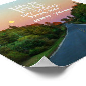 人生は厳しいけどポスタープリント ポスター (角)